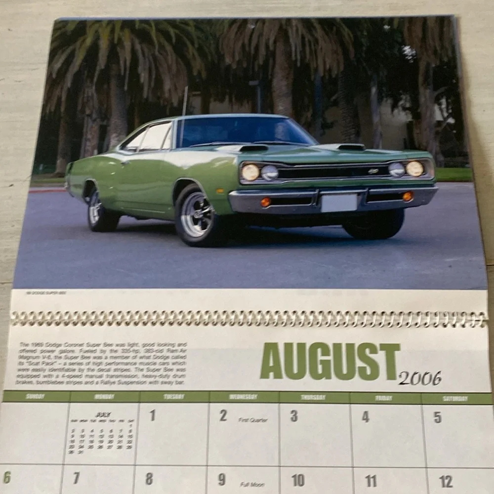 2006 Muscle Cars Wall Calendar